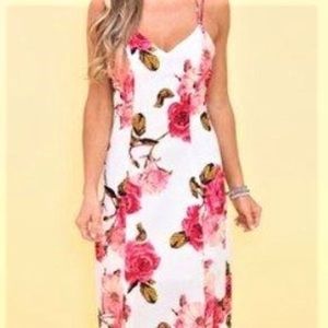 Loveriche floral maxi dress